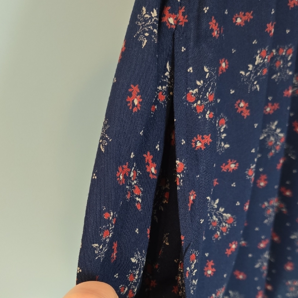 Ralph Lauren WOMENS Floral Navy Baby Doll Dress Small - Picture 6 of 6